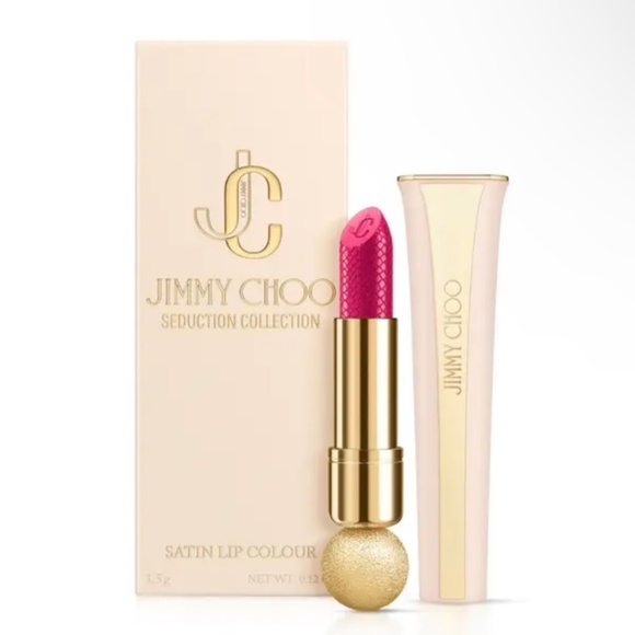 Jimmy Choo Satin Lip Colour - 007 Hot Pink - New in Box with Plastic Wrapping